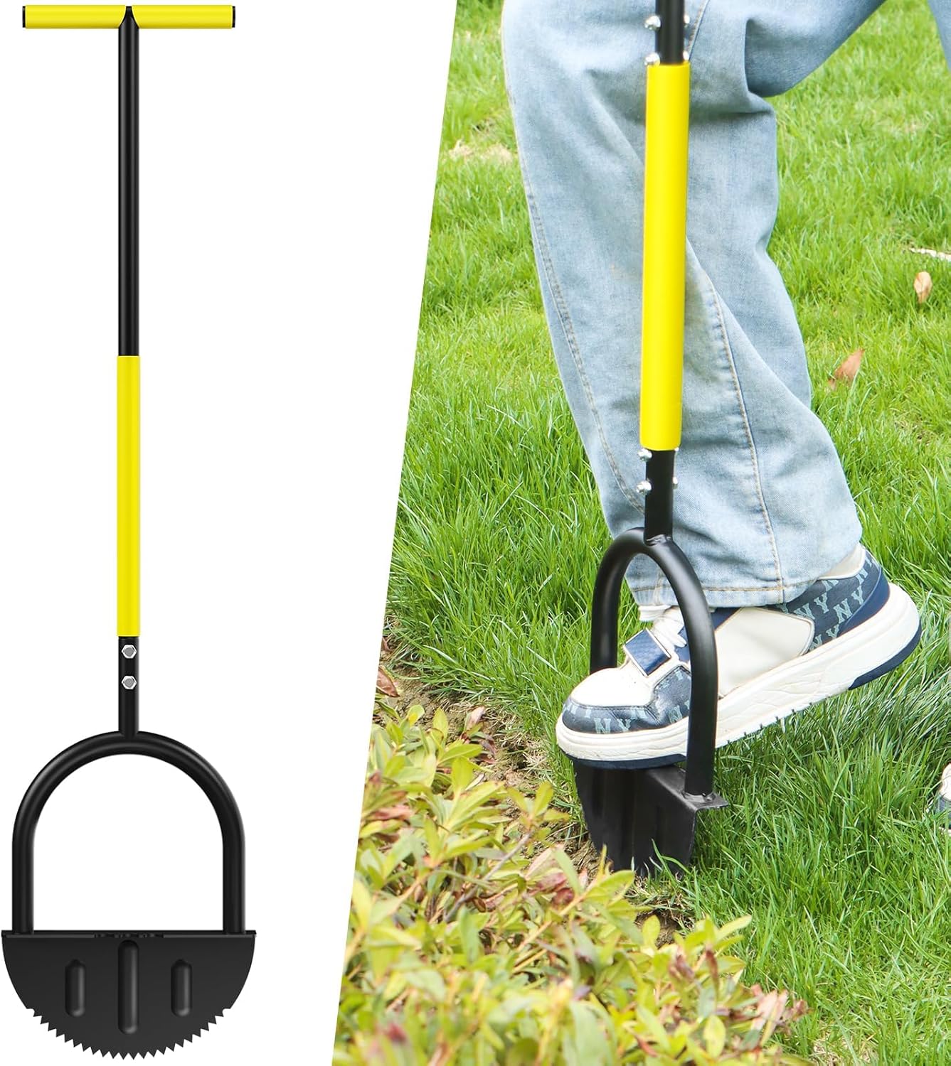 Smart Garden Edging - Tagliabordi Manuale in Acciaio al Carbonio
