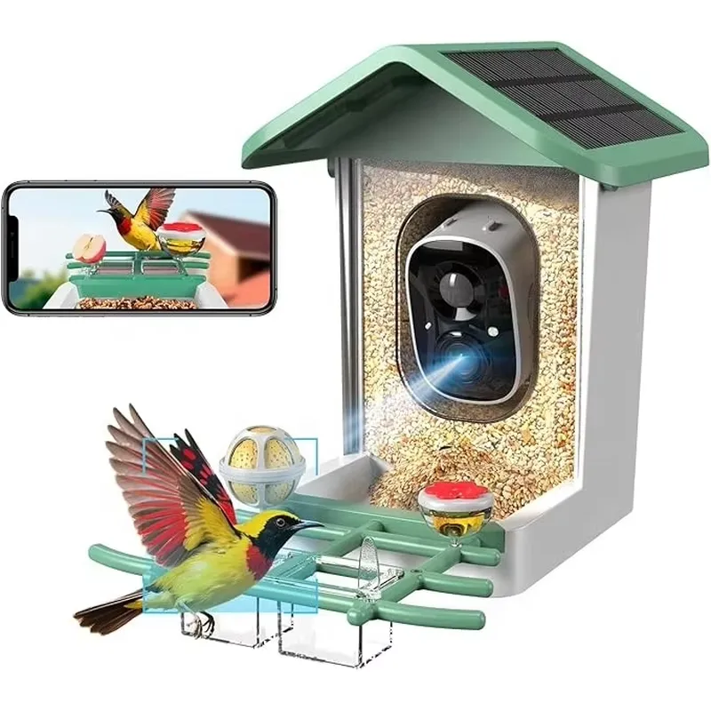 Smart Garden Ai - Mangiatoia Intelligente per Uccelli con Identificazione,