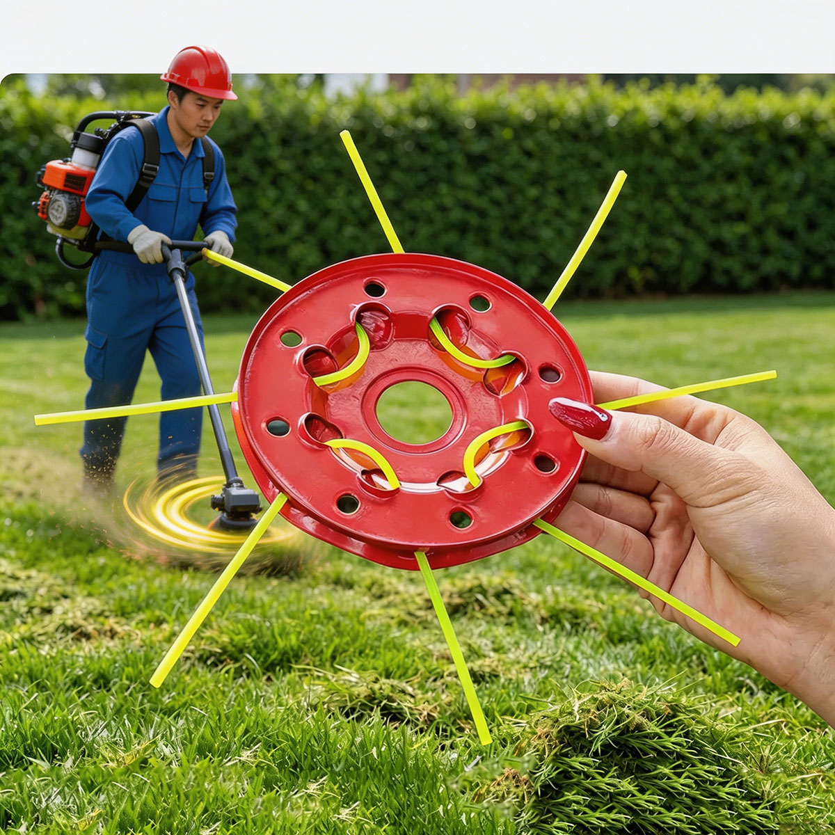 Smart Garden Edging - Testina decespugliatore a disco in ferro