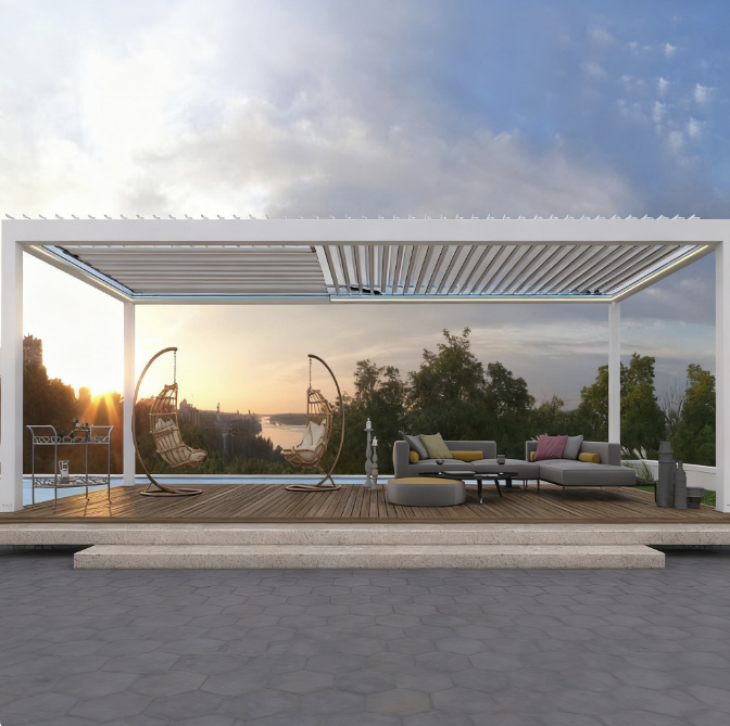 Smart Garden Electric Pergola - Pergola Veneziana in Alluminio, Padiglione Elettrico
