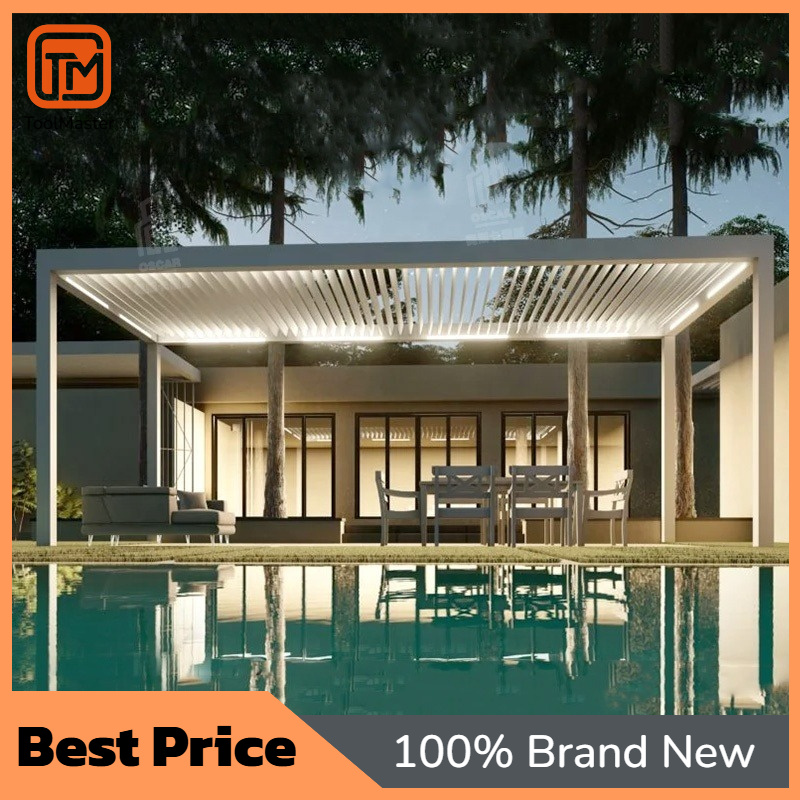 Smart Garden Electric Pergola - 【Offerta Speciale】Pergola Elettrica Motorizzata con Persiane