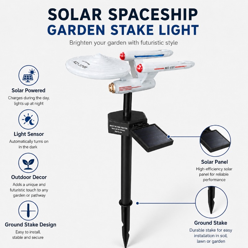 Smart Garden Spotlights - Lampada Solare da Giardino Star Trek