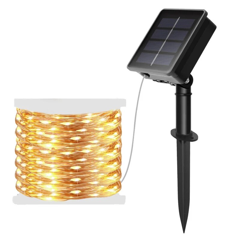 Smart Garden Spotlights - 100 LED Solar Fairy impermeabile filo