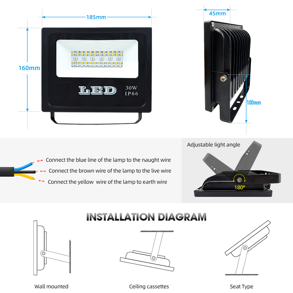 Proiettore LED 30W RGBWC Smart - Smart Zigbee Garden Light recensione e prezzo