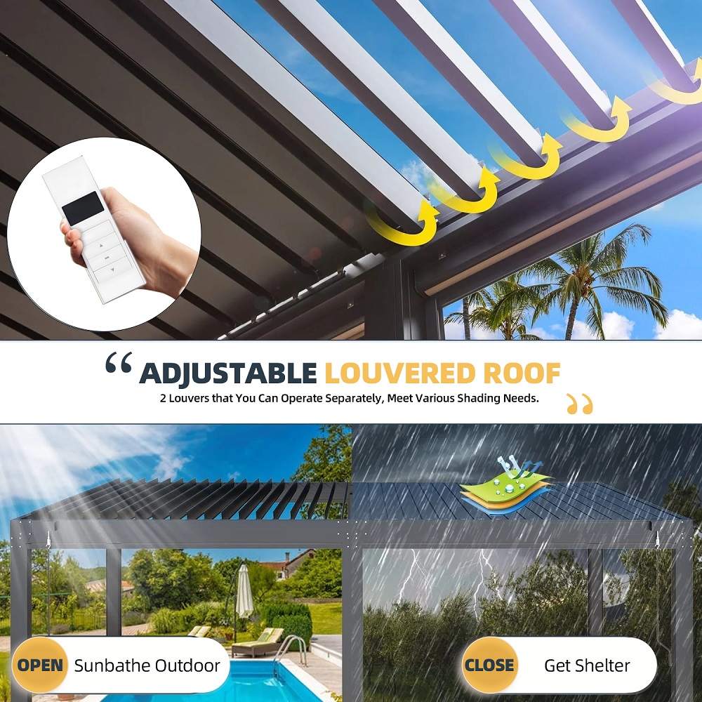 Gazebo Moderno Pieghevole Impe - Smart Garden Electric Pergola recensione e prezzo