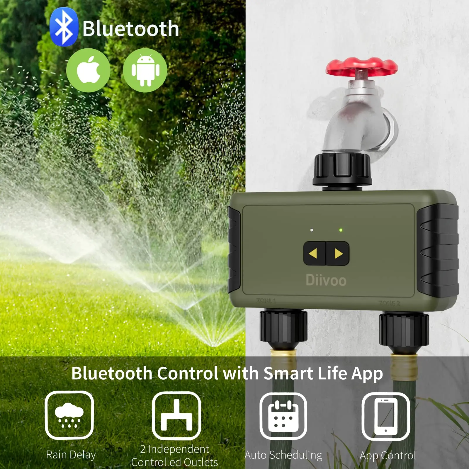 Timer Irrigazione Diivoo Bluet - Smart Garden Tools recensione e prezzo